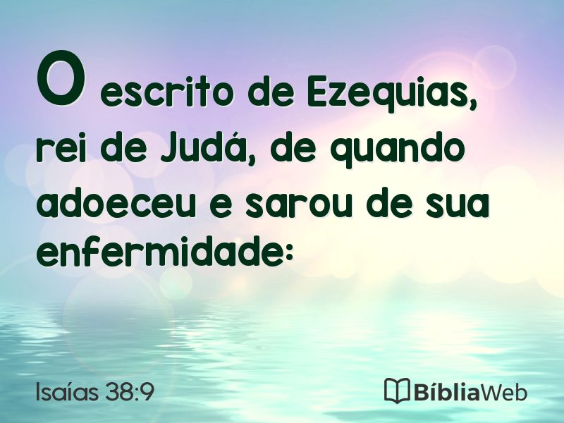Isaías 38:9 em imagem para compartilhar