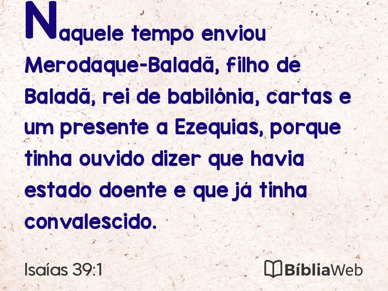 Isaías 39:1 em imagem para compartilhar