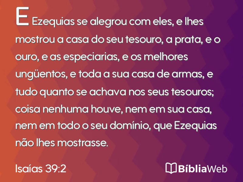 Isaías 39:2 em imagem para compartilhar