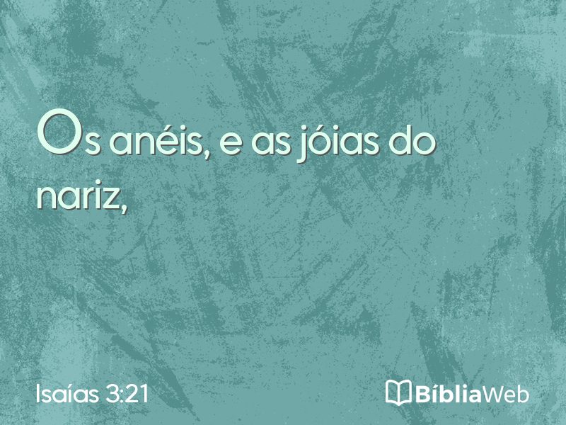 Isaías 3:21 em imagem para compartilhar