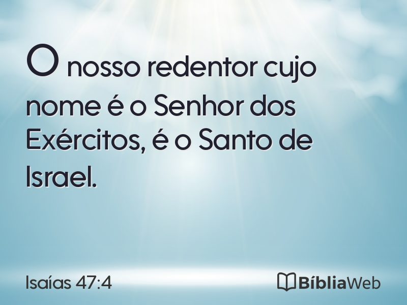 Isaías 47:4 em imagem para compartilhar