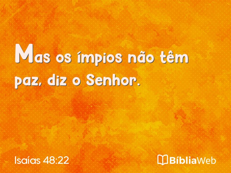 Isaías 48:22 em imagem para compartilhar