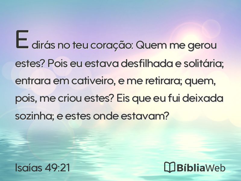 Isaías 49:21 em imagem para compartilhar