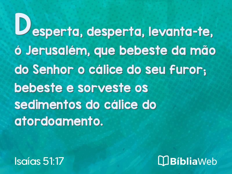 Isaías 51:17 em imagem para compartilhar