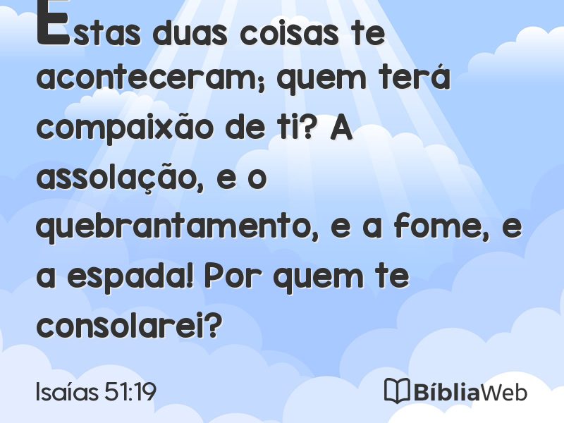 Isaías 51:19 em imagem para compartilhar