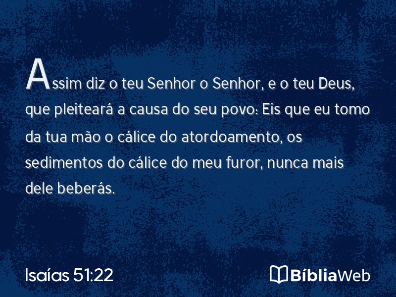 Isaías 51:22 em imagem para compartilhar