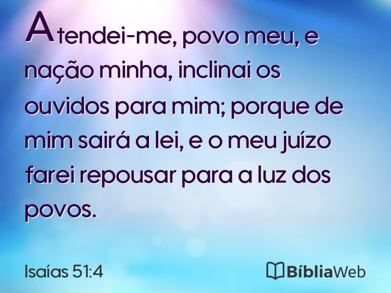 Isaías 51:4 em imagem para compartilhar
