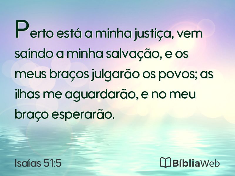 Isaías 51:5 em imagem para compartilhar