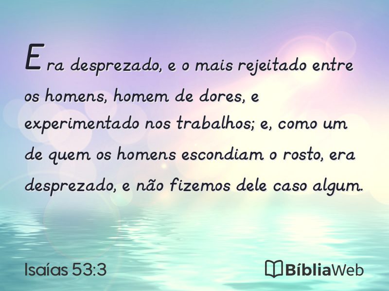 Isaías 53:3 em imagem para compartilhar