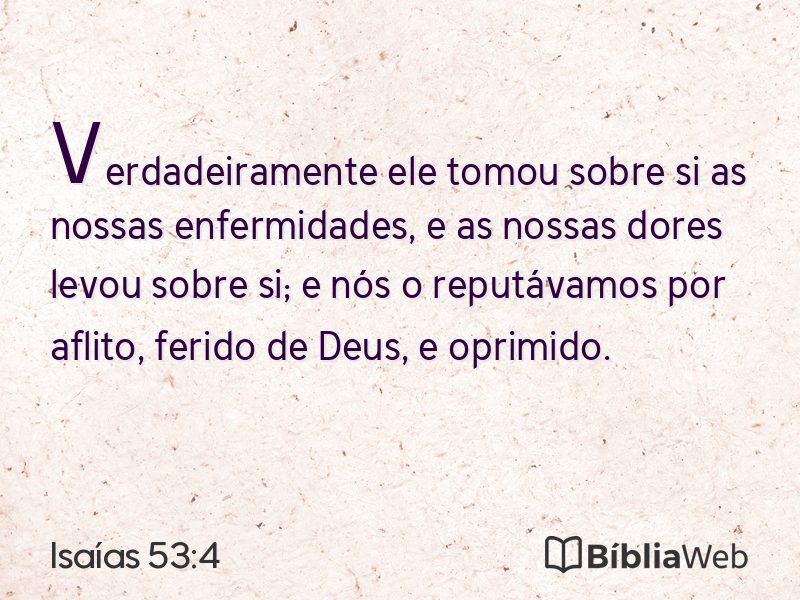 Isaías 53:4 em imagem para compartilhar