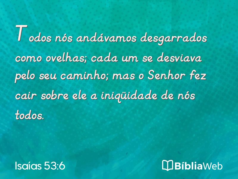 Isaías 53:6 em imagem para compartilhar