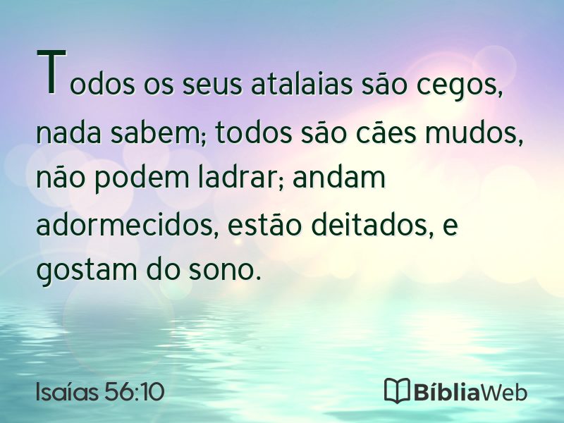 Isaías 56:10 em imagem para compartilhar