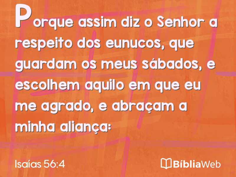 Isaías 56:4 em imagem para compartilhar