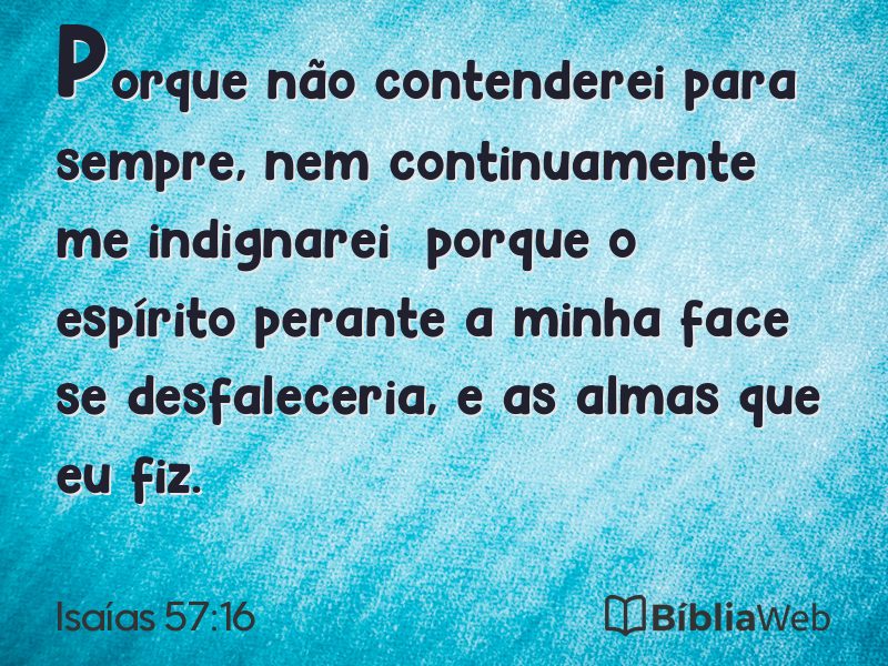 Isaías 57:16 em imagem para compartilhar