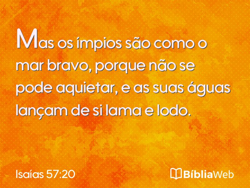 Isaías 57:20 em imagem para compartilhar