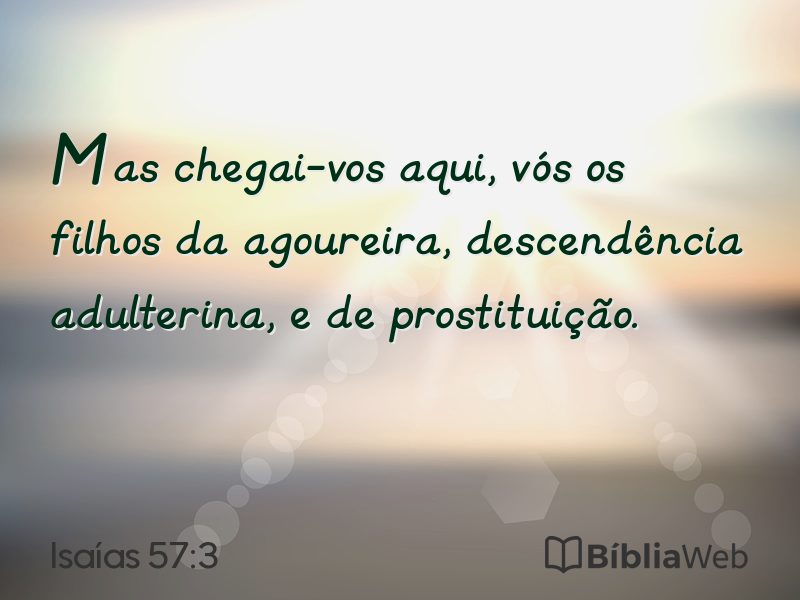 Isaías 57:3 em imagem para compartilhar