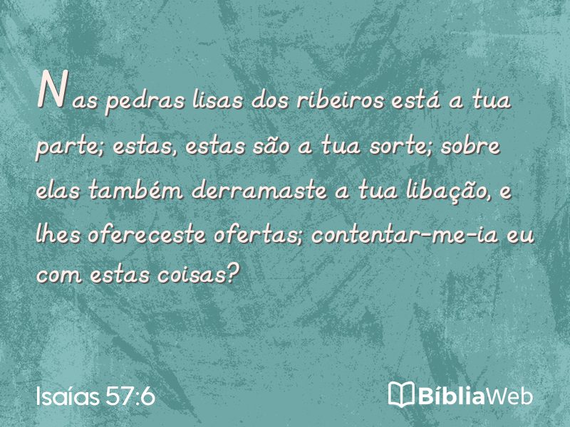 Isaías 57:6 em imagem para compartilhar