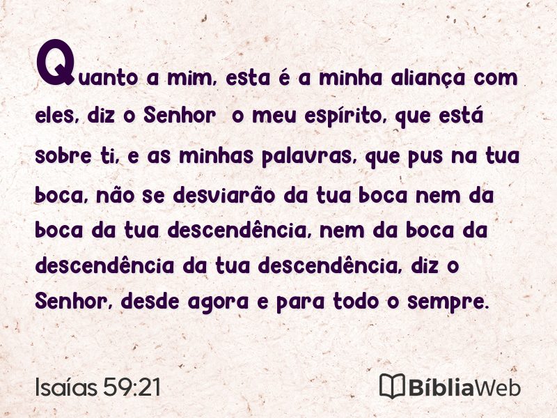 Isaías 59:21 em imagem para compartilhar
