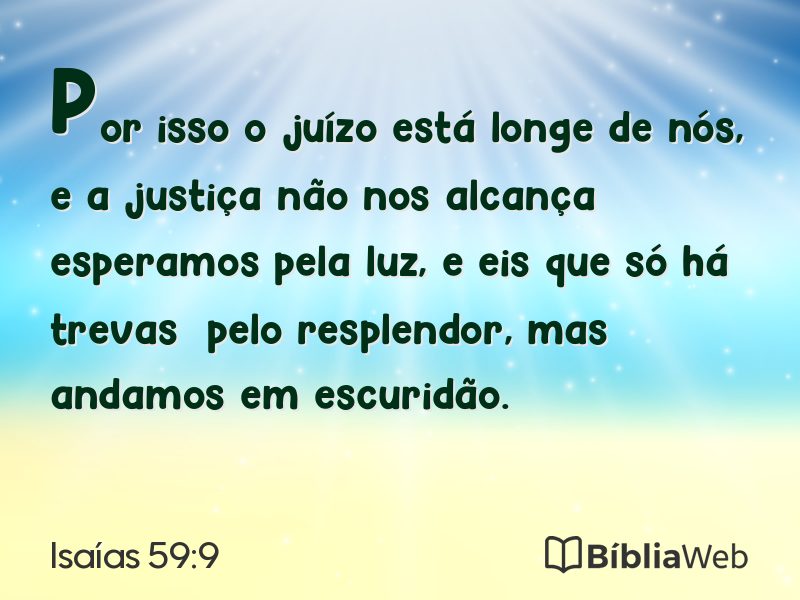 Isaías 59:9 em imagem para compartilhar