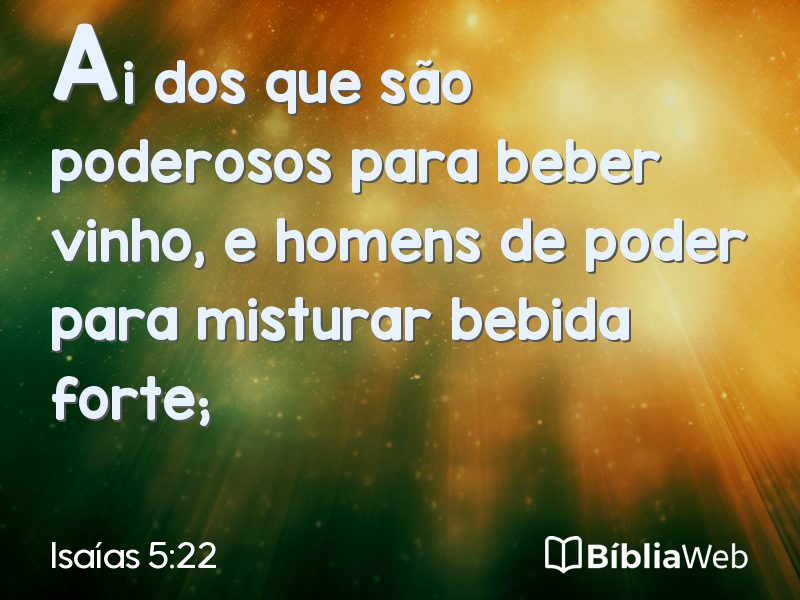 Isaías 5:22 em imagem para compartilhar