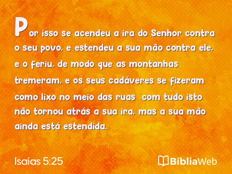 Isaías 5:25 em imagem para compartilhar