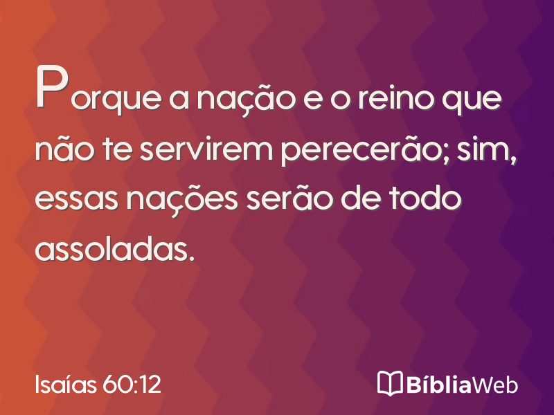 Isaías 60:12 em imagem para compartilhar