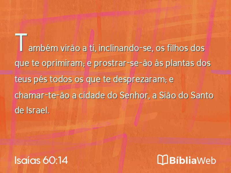Isaías 60:14 em imagem para compartilhar