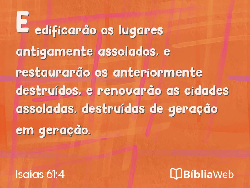 Isaías 61:4 em imagem para compartilhar