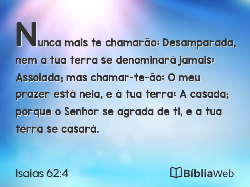 Isaías 62:4 em imagem para compartilhar