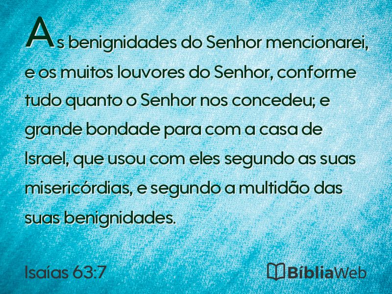 Isaías 63:7 em imagem para compartilhar