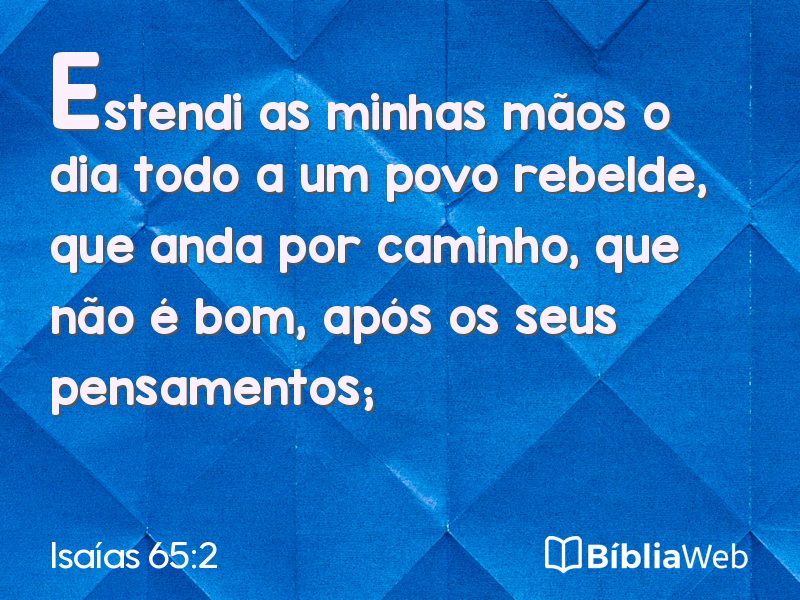 Isaías 65:2 em imagem para compartilhar
