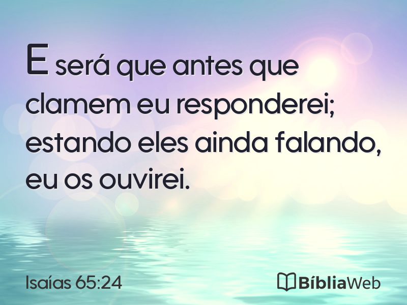 Isaías 65:24 em imagem para compartilhar