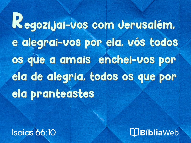Isaías 66:10 em imagem para compartilhar