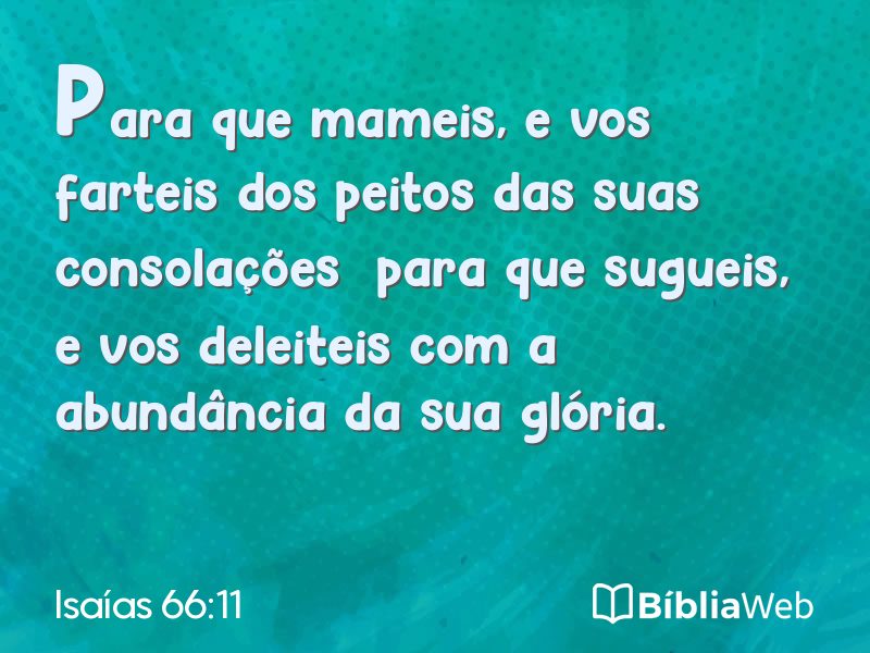 Isaías 66:11 em imagem para compartilhar
