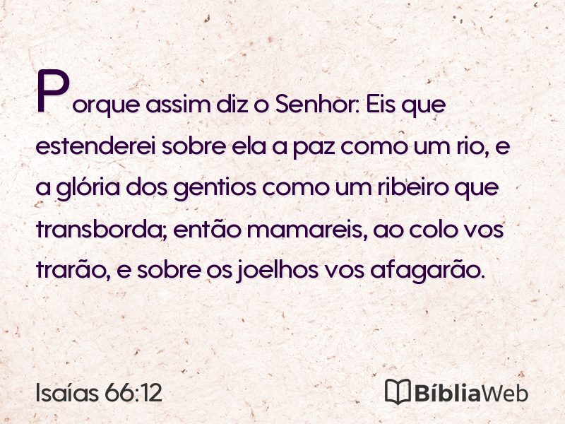 Isaías 66:12 em imagem para compartilhar