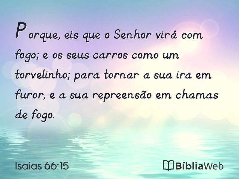 Isaías 66:15 em imagem para compartilhar