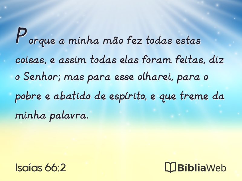 Isaías 66:2 em imagem para compartilhar