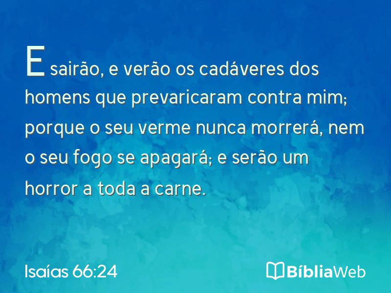 Isaías 66:24 em imagem para compartilhar