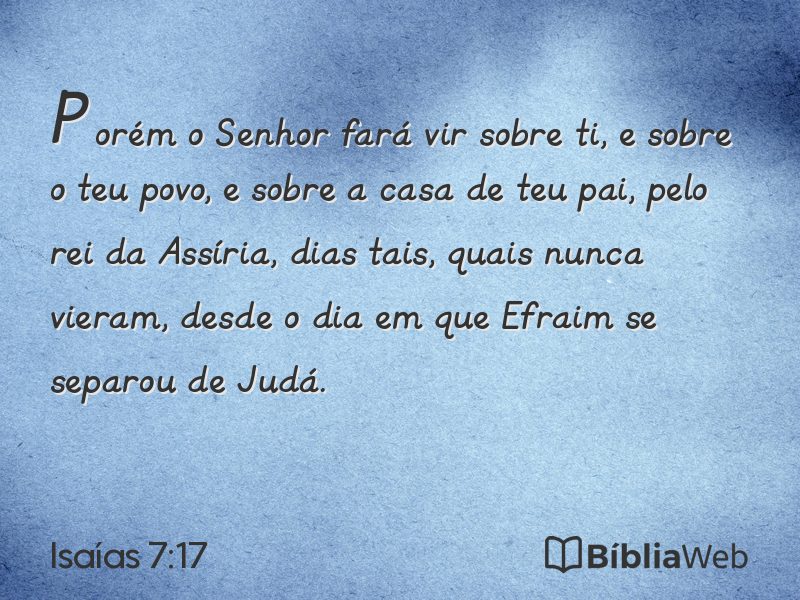 Isaías 7:17 em imagem para compartilhar