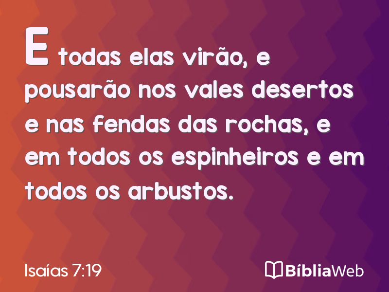 Isaías 7:19 em imagem para compartilhar