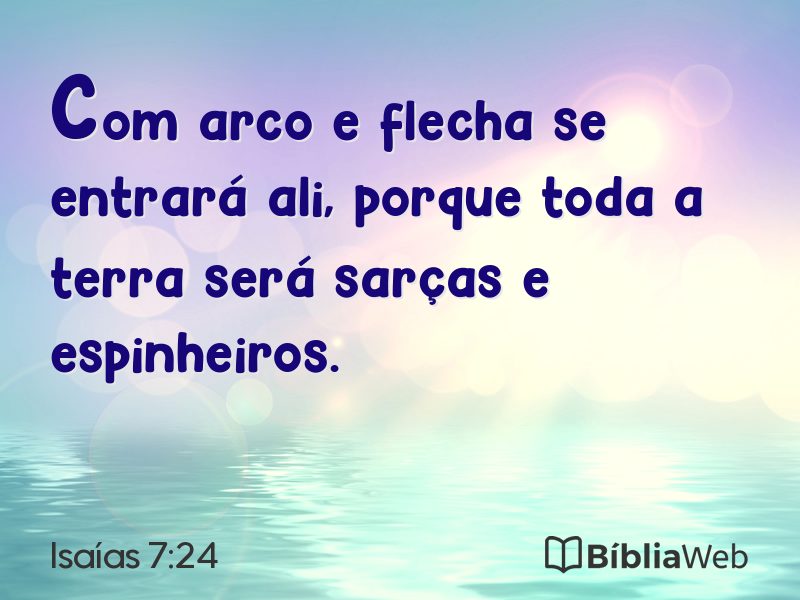 Isaías 7:24 em imagem para compartilhar