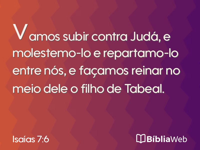 Isaías 7:6 em imagem para compartilhar