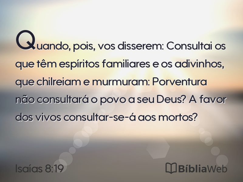 Isaías 8:19 em imagem para compartilhar