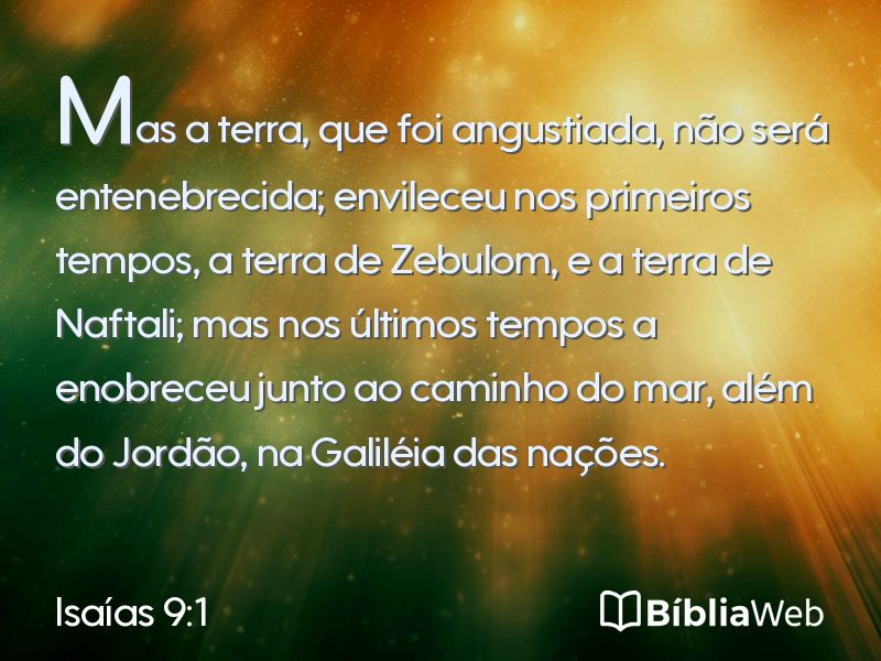 Isaías 9:1 em imagem para compartilhar