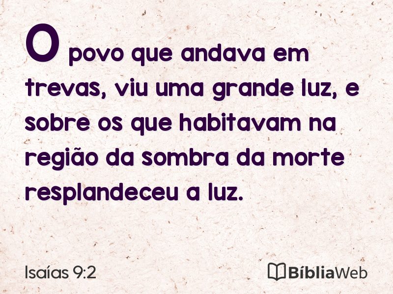 Isaías 9:2 em imagem para compartilhar