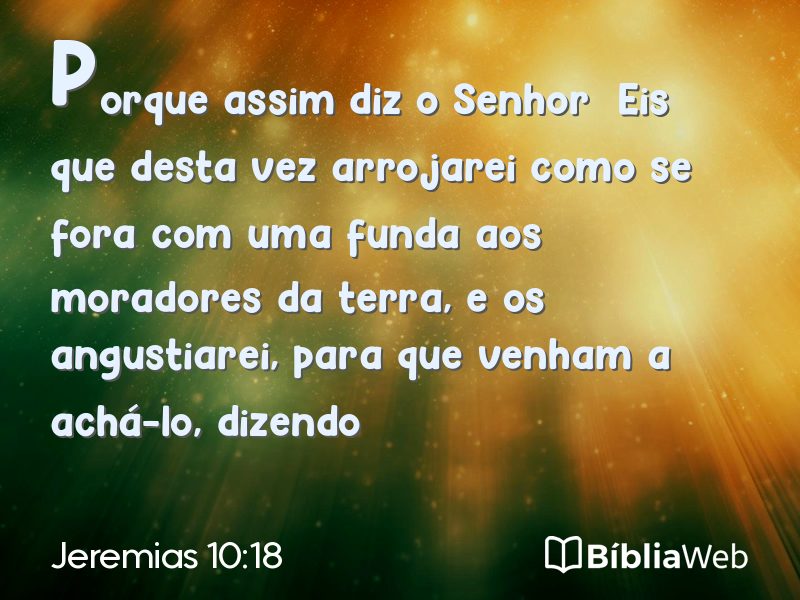 Jeremias 10:18 em imagem para compartilhar