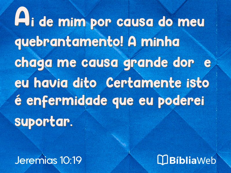 Jeremias 10:19 em imagem para compartilhar