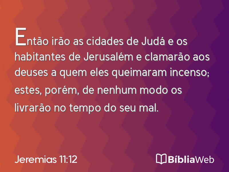 Jeremias 11:12 em imagem para compartilhar
