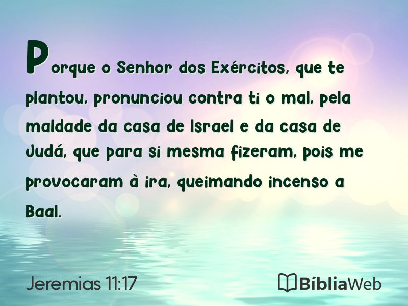 Jeremias 11:17 em imagem para compartilhar