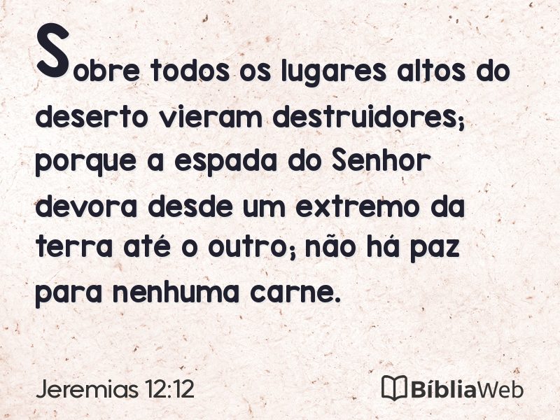 Jeremias 12:12 em imagem para compartilhar